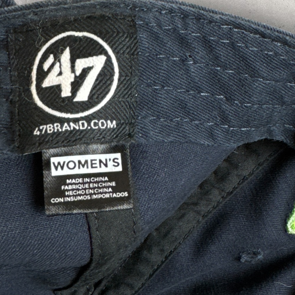 '47 Seattle Seahawks Hat Women's OSFA Black Neon Script Adjustable - Picture 5 of 11